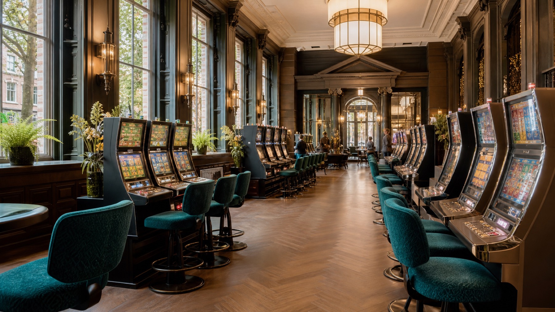 Fysieke automatenzaal in Amsterdam
